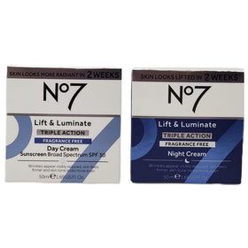 No.7 Early Lift and Luminate Day Cream jar front view