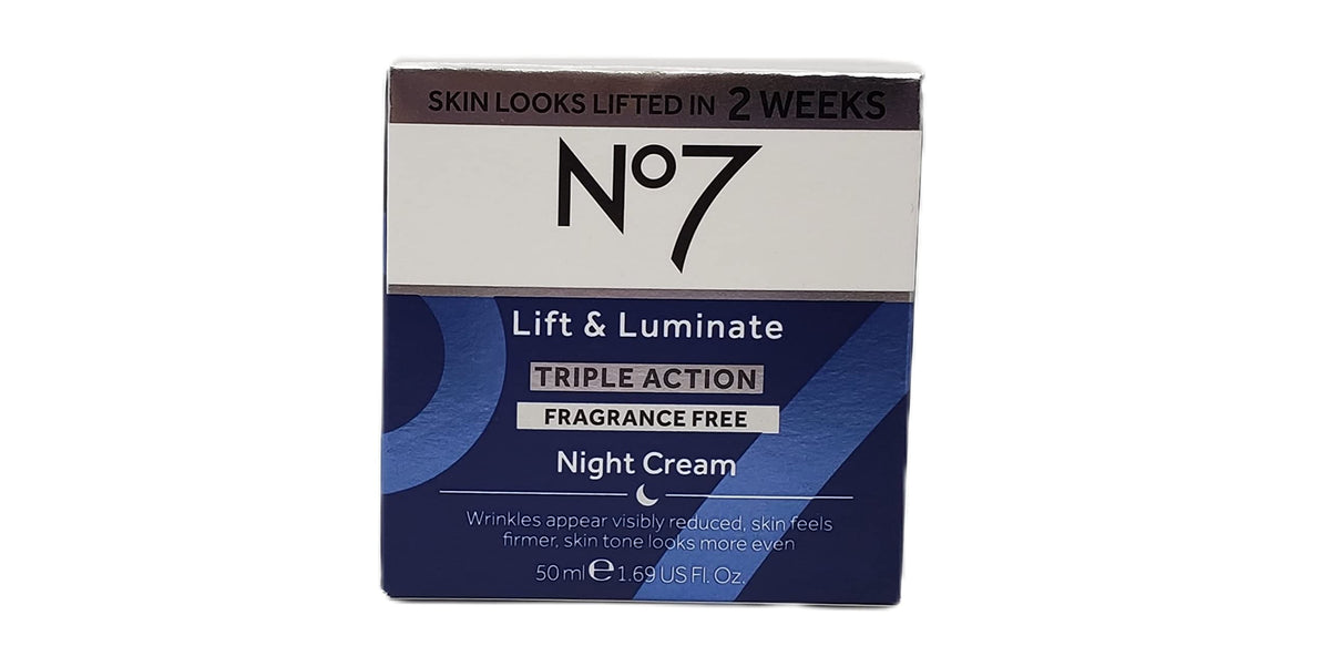 No.7 Early Lift and Luminate Day Cream with SPF 30 label
