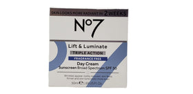 No.7 Early Lift and Luminate Night Cream jar front view
