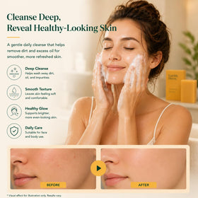 NO BALD Turmeric Glow Soap lather demonstration