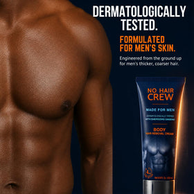 NO HAIR CREW Body Hair Removal Cream with fresh ingredients