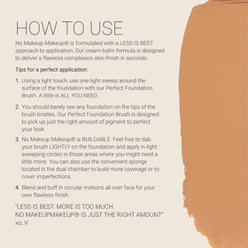 No Makeup Makeup Foundation & Brush Duo packaging