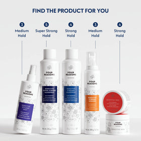 No Nothing Super Strong Hairspray with hair styling tools