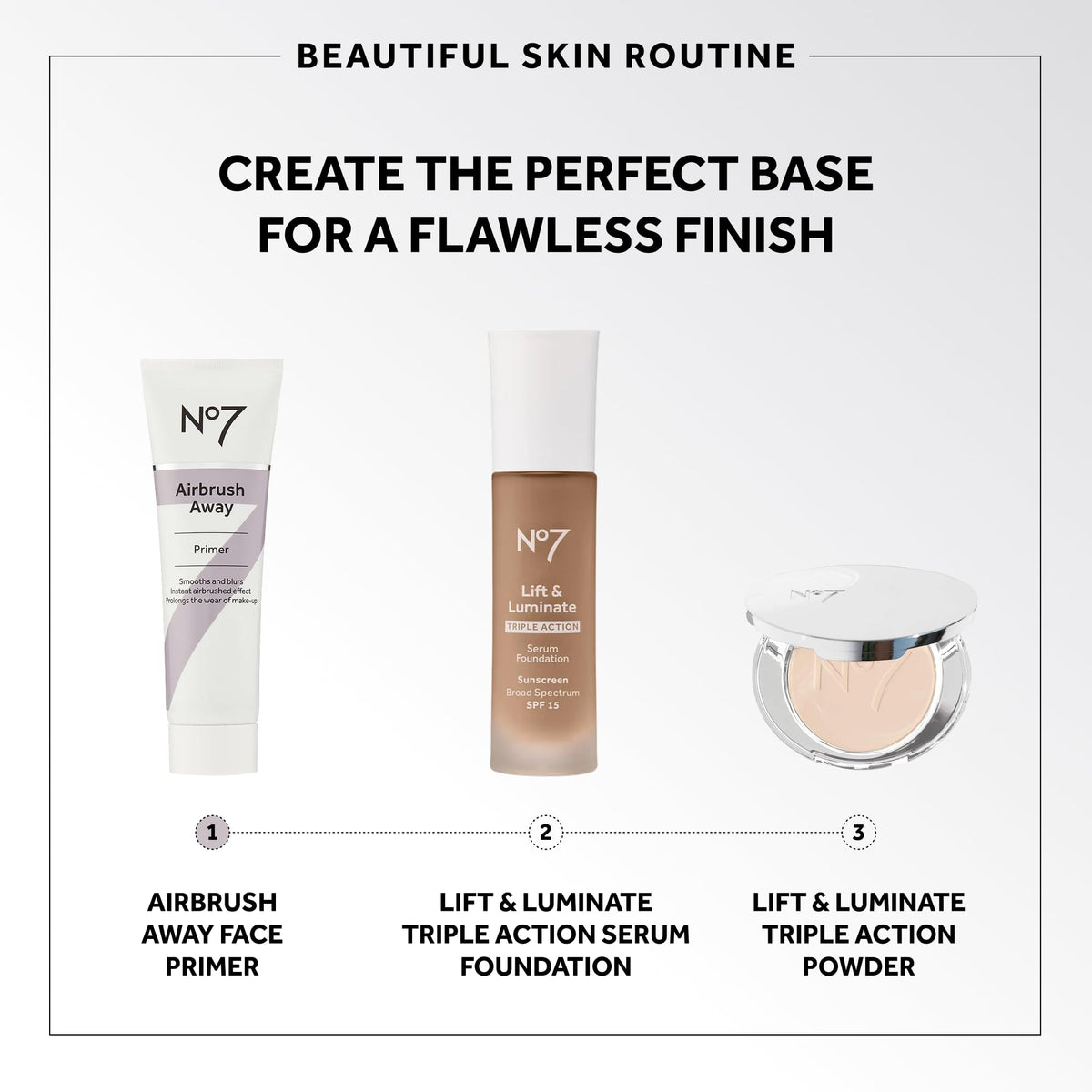 No7 Airbrush Away Face Primer 30ml application on skin