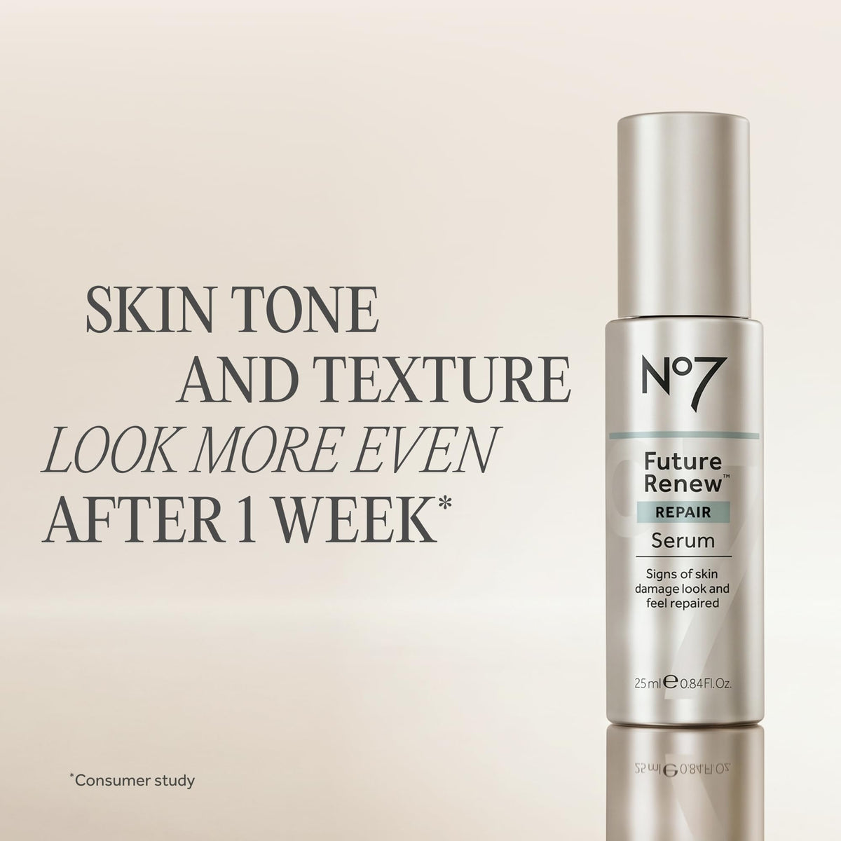 No7 Future Renew Anti Aging Serum texture close-up