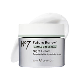 No7 Future Renew Damage Reversal Night Cream front view with packaging