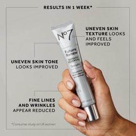 No7 Future Renew Day Cream applied on skin