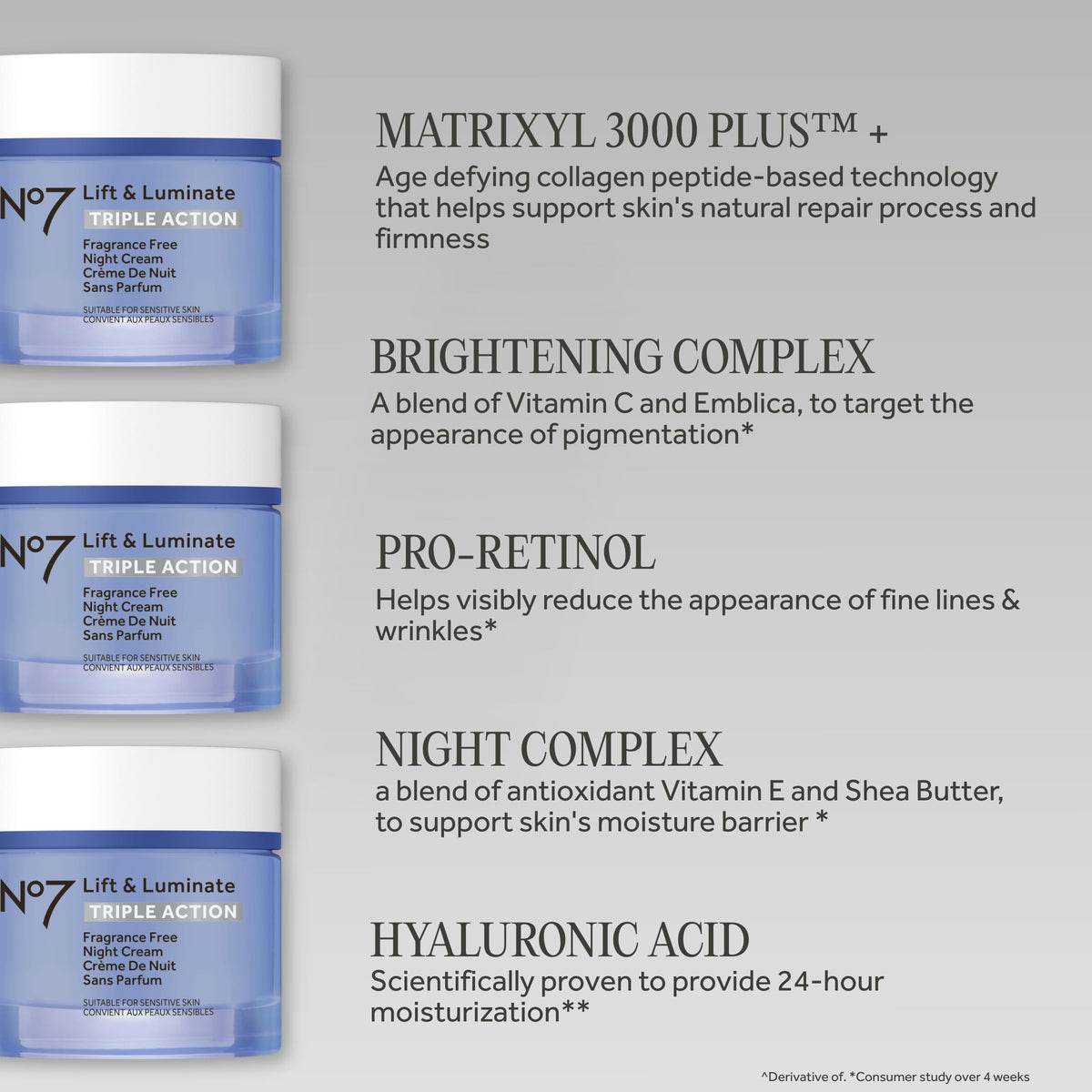 No7 Lift and Luminate Night Cream texture close-up