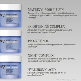 No7 Lift and Luminate Night Cream texture close-up