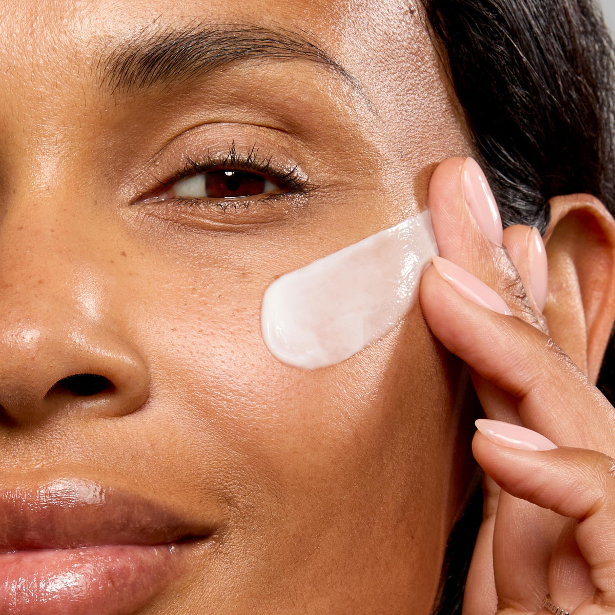 No7 Lift and Luminate Night Cream with hibiscus flowers