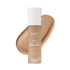 No7 Lift & Luminate Serum Foundation Honey 30ml front view