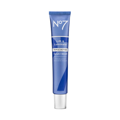 No7 Lift & Luminate Triple Action Face Serum 50ml front view
