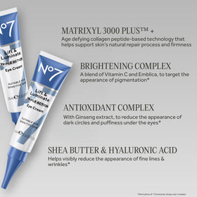 No7 Lift & Luminate Under Eye Cream texture close-up
