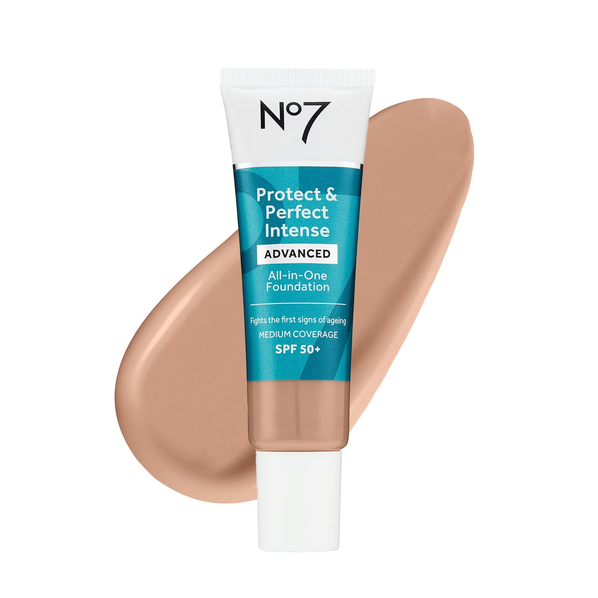 No7 Protect & Perfect Advanced All-In-One Foundation Cool Beige front view