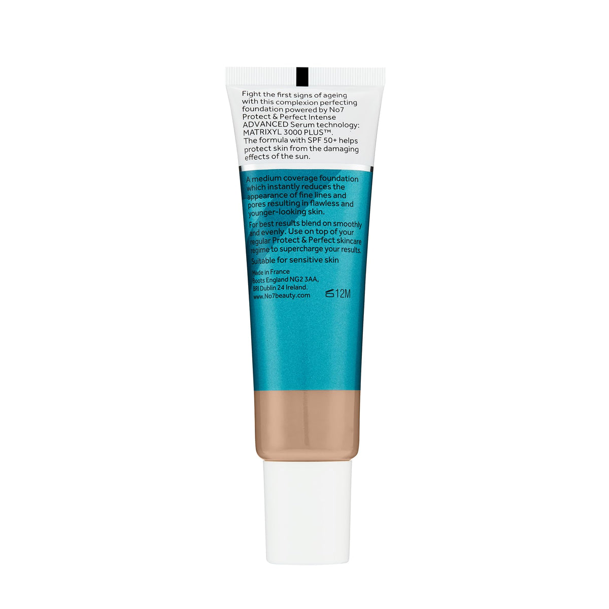 No7 Protect & Perfect Advanced Foundation Cool Ivory applied on skin