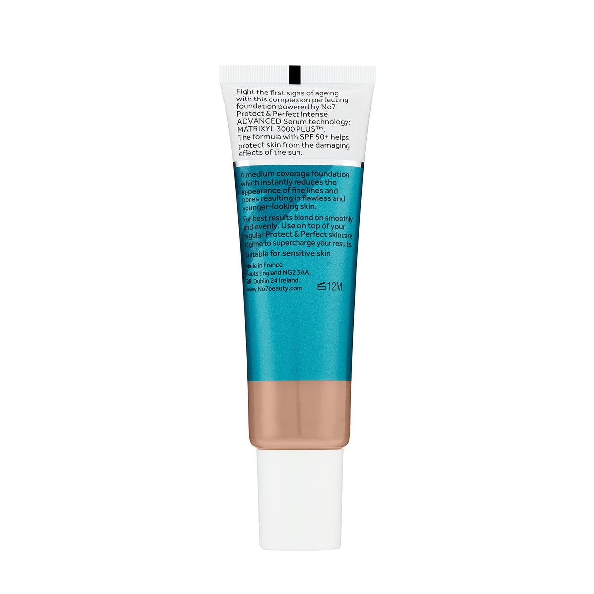 No7 Protect & Perfect Foundation Cool Beige with makeup products