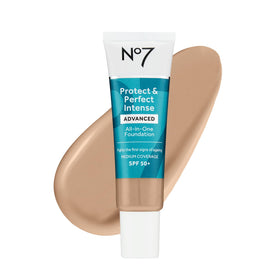 No7 Protect & Perfect Foundation Warm Beige 30ml front view