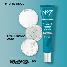 No7 Protect & Perfect Intense Advanced Serum application on hand