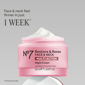 No7 Restore & Renew Sculpting Night Cream packaging
