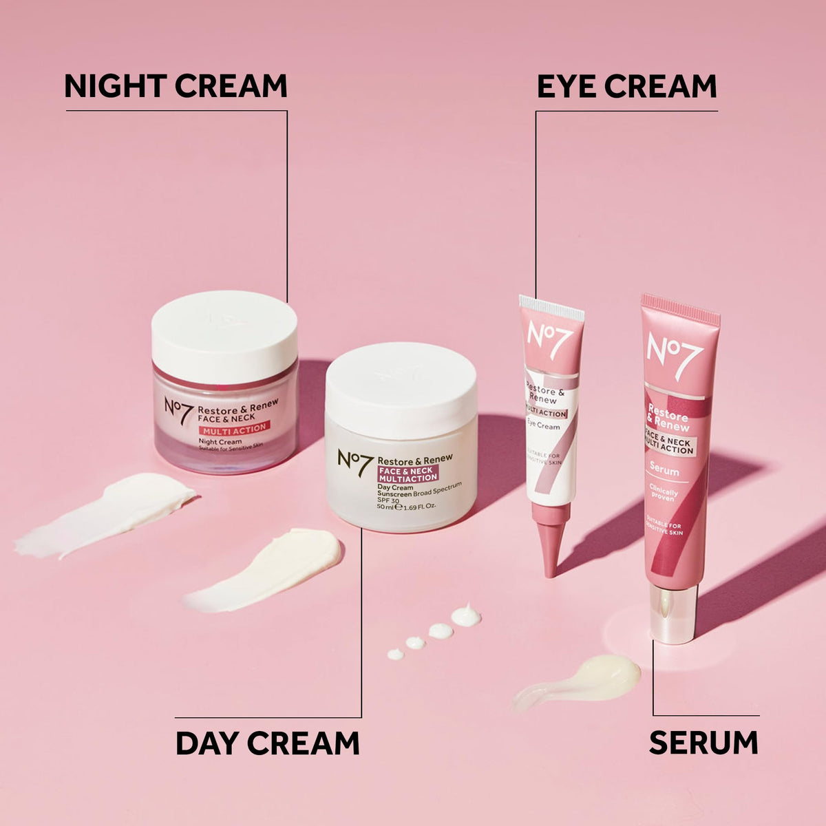 No7 Restore & Renew Serum lifestyle shot