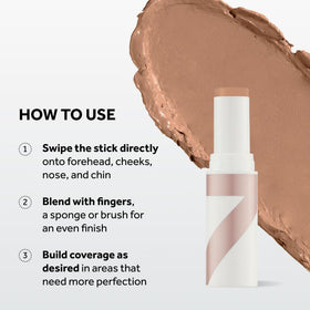 No7 Stay Perfect Cream Foundation Stick Hazel on skin