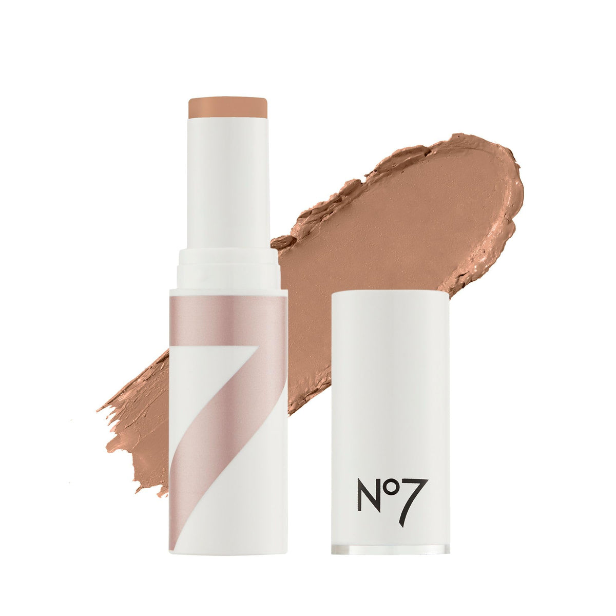 No7 Stay Perfect Cream Foundation Stick in Hazel front view