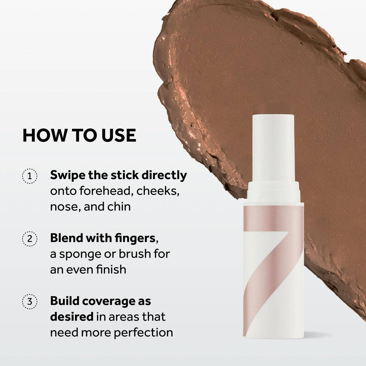 No7 Stay Perfect Cream Foundation Stick with swatch on skin