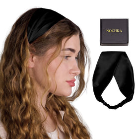 Nochka Fashion Silk Headband with a stylish outfit