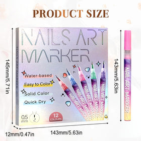 NOGCAW Nail Art Pens showing quick-drying feature