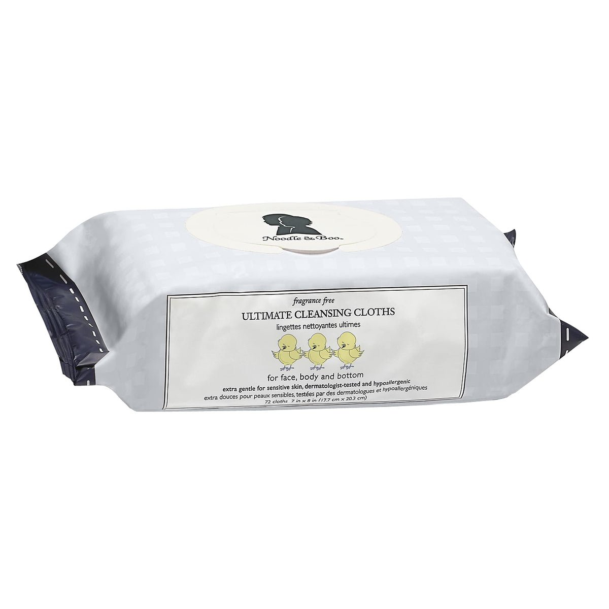 Noodle & Boo Baby Cleansing Cloths 72 Count packaging front view