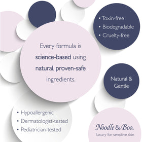 Noodle & Boo cleansing cloths showing texture and thickness