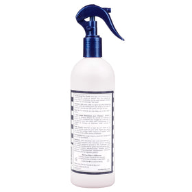 Noodle & Boo hair polish bottle side view with pink and blue packaging