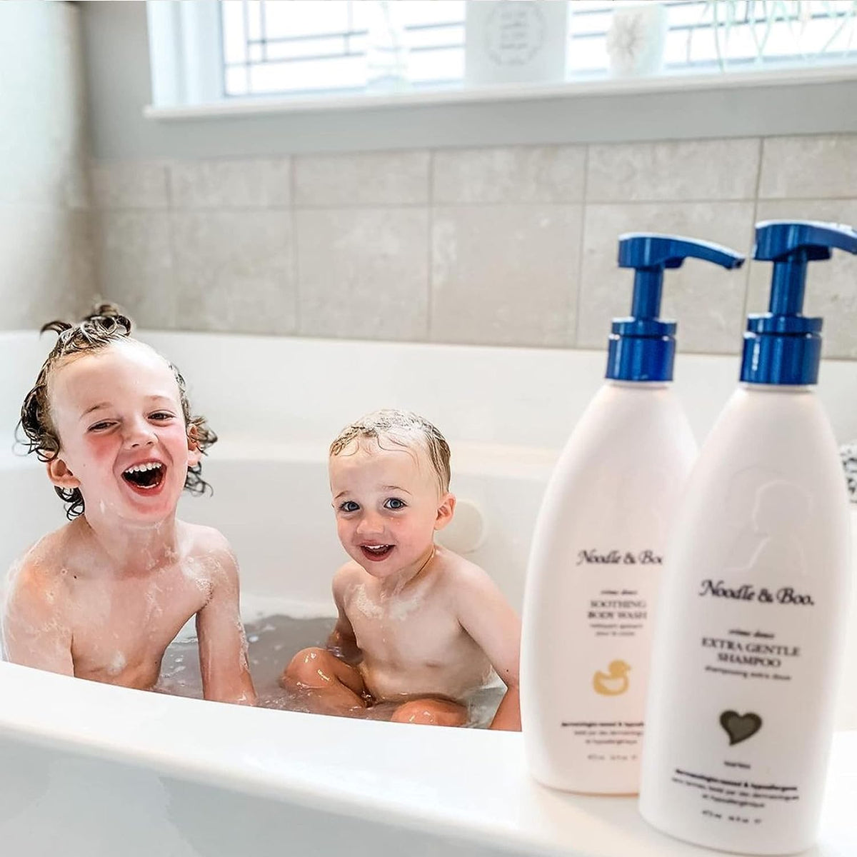 Noodle & Boo Soothing Baby Body Wash 8 Fl oz close-up of ingredients