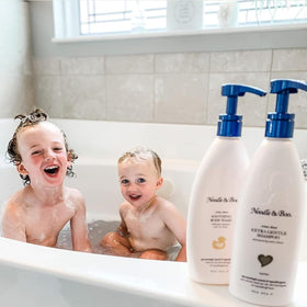 Noodle & Boo Soothing Baby Body Wash 8 Fl oz close-up of ingredients