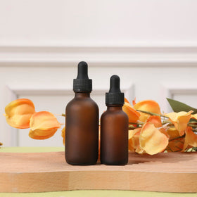 NOOEEISS amber dropper bottle with silicone top