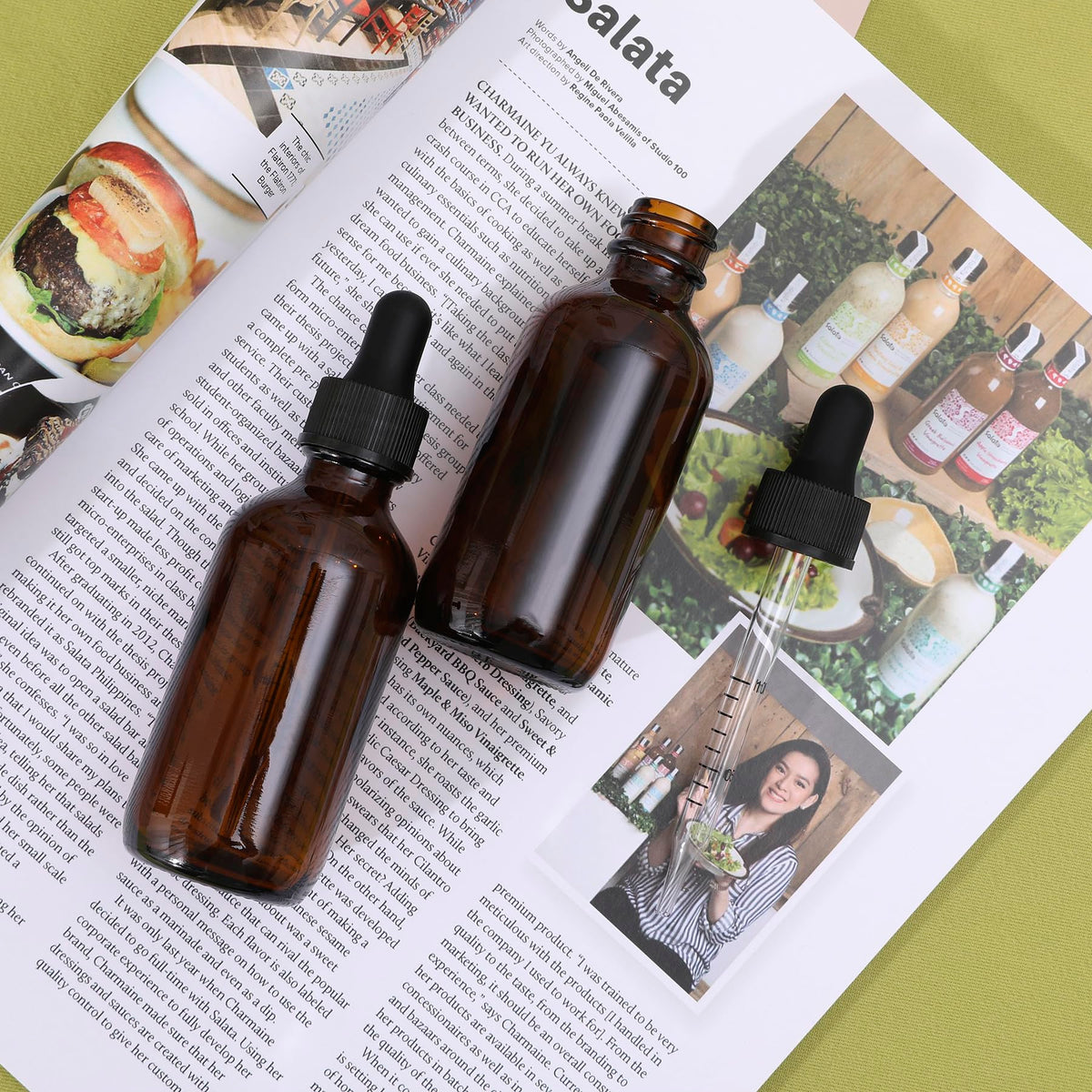 NOOEEISS glass dropper bottle filled with essential oil