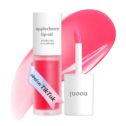 NOONI Applecherry Lip Oil front view with glossy packaging