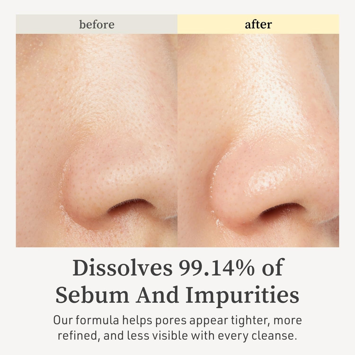 NOONI cleansing oil pouring into hand