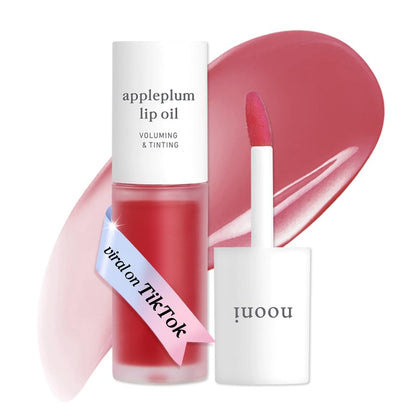 NOONI Korean Lip Oil Appleplum front view with packaging