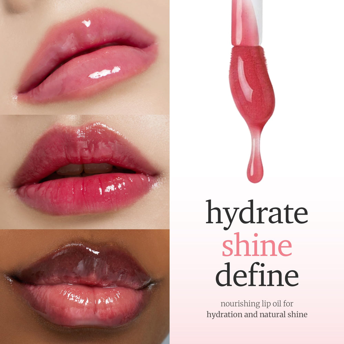 NOONI Korean Lip Oil Appleplum on a makeup vanity