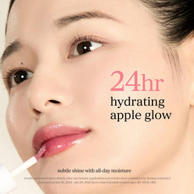 NOONI Korean Lip Oil Appleplum open cap