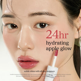 NOONI Korean Lip Oil Applerosehip applied on lips