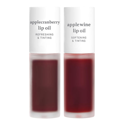 NOONI Korean Lip Oil Set front view with two glosses
