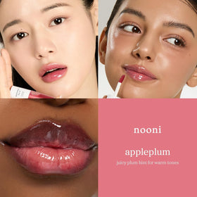 NOONI Lip Oil Set displayed with fruits