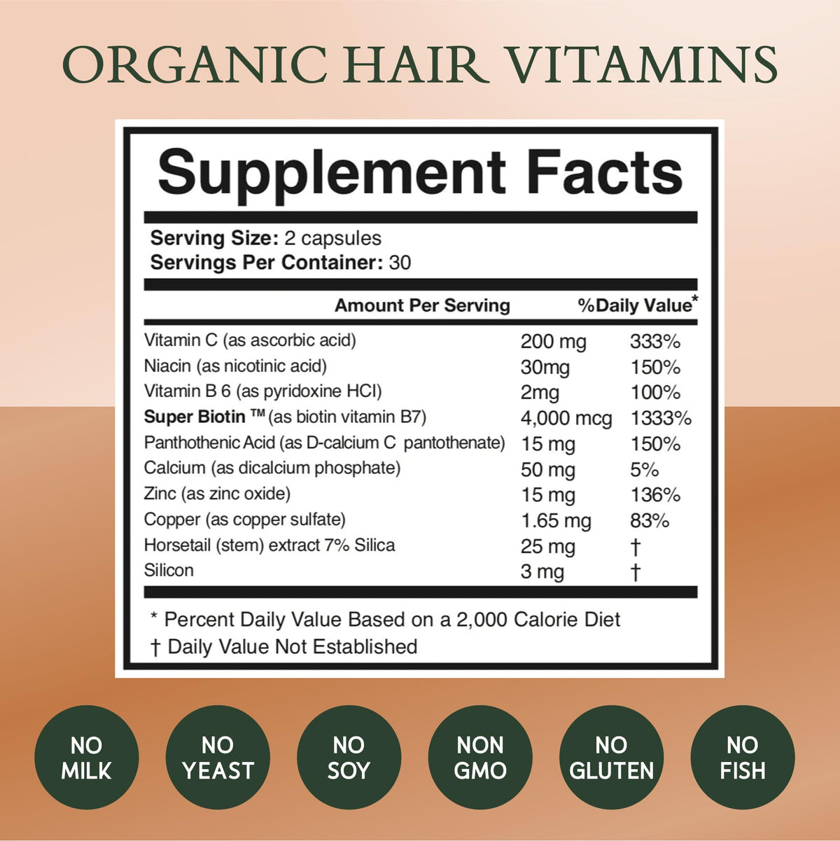 NOOR HAIR Healthy Hair Formula with a measuring tape for hair length