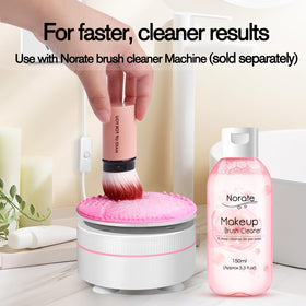 Norate Makeup Brush Cleaner side view with label details