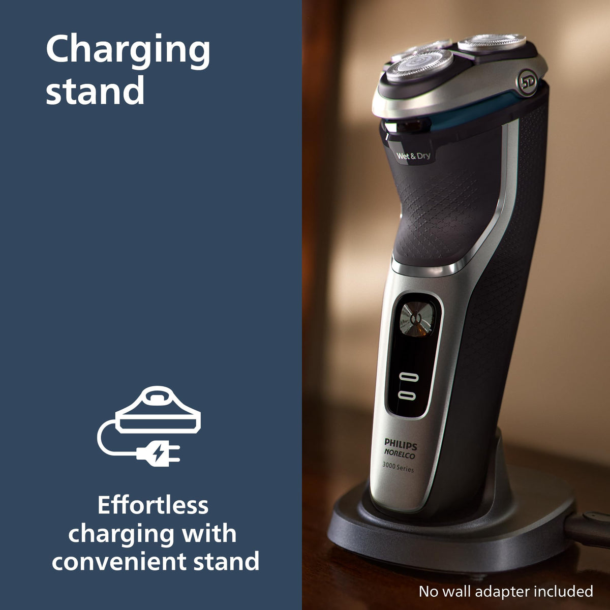 Norelco 3900 Electric Shaver with charging stand