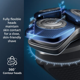 Norelco 7200 Electric Shaver with USB-A charging cable