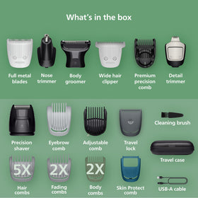 Norelco All-in-One 9000 Trimmer with beard combs and body groomer
