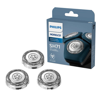 Norelco Genuine Replacement Heads pack with 3 units